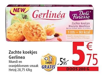 Promoties Zachte koekjes gerlinea - Gerlinéa - Geldig van 02/11/2011 tot 08/11/2011 bij Match