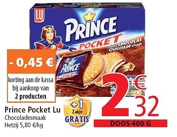 Promoties Prince pocket lu - Lu - Geldig van 02/11/2011 tot 08/11/2011 bij Match