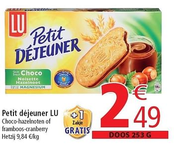 Promoties Petit déjeuner lu - Lu - Geldig van 02/11/2011 tot 08/11/2011 bij Match