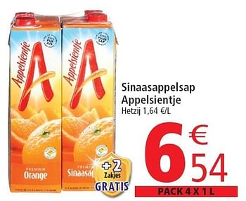 Promoties Sinaasappelsap appelsientje - Appelsientje - Geldig van 02/11/2011 tot 08/11/2011 bij Match