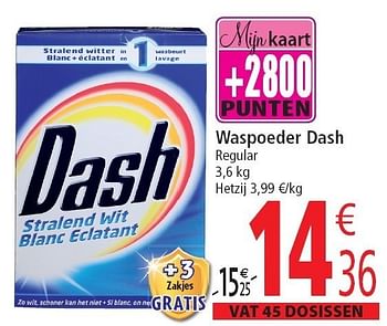 Promoties Waspoeder dash - Dash - Geldig van 02/11/2011 tot 08/11/2011 bij Match