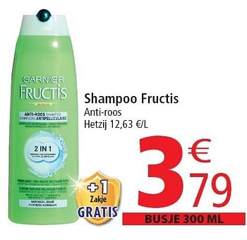 Promoties Shampoo fructis - Garnier - Geldig van 02/11/2011 tot 08/11/2011 bij Match