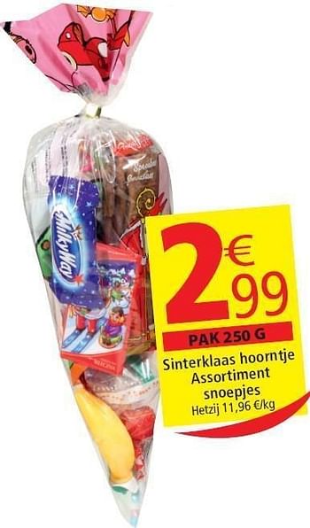 Promoties Sinterklaas hoorntje assortiment snoepjes - Milka - Geldig van 02/11/2011 tot 08/11/2011 bij Match