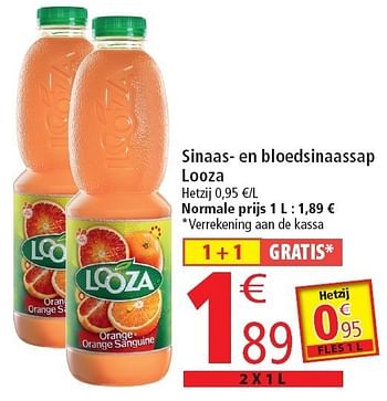 Promoties Sinaas- en bloedsinaassap looza - Looza - Geldig van 02/11/2011 tot 08/11/2011 bij Match