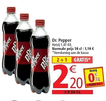 Promoties Dr. pepper - Dr. Pepper - Geldig van 02/11/2011 tot 08/11/2011 bij Match