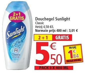 Promoties Douchegel sunlight - Sunlight - Geldig van 02/11/2011 tot 08/11/2011 bij Match