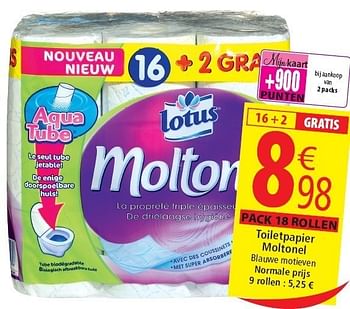 Promoties Toiletpapier moltonel - La William - Geldig van 02/11/2011 tot 08/11/2011 bij Match