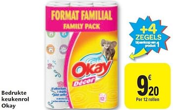 Promoties Bedrukte keukenrol okay - Huismerk - Okay  - Geldig van 02/11/2011 tot 08/11/2011 bij Carrefour