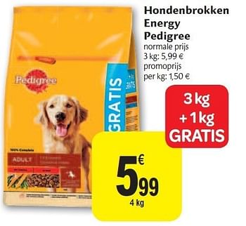 Promoties Hondenbrokken energy pedigree - Pedigree - Geldig van 02/11/2011 tot 08/11/2011 bij Carrefour