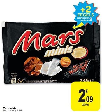 Promoties Mars minis - Mars - Geldig van 02/11/2011 tot 08/11/2011 bij Carrefour