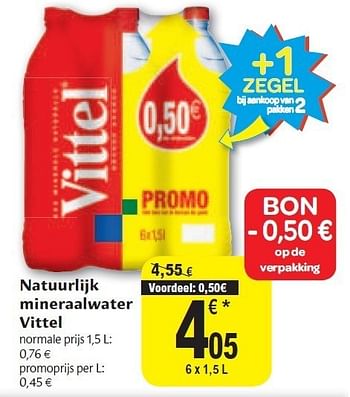 Promoties Natuurlijk mineraalwater vittel - Vittel - Geldig van 02/11/2011 tot 08/11/2011 bij Carrefour