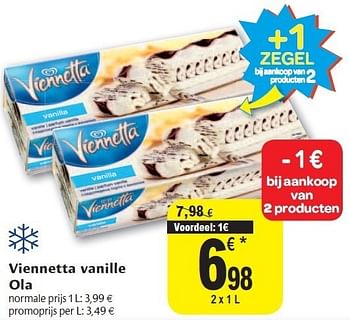 Promoties Viennetta vanille ola - Ola - Geldig van 02/11/2011 tot 08/11/2011 bij Carrefour