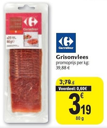 Promoties Grisonvlees - Carrefour - Geldig van 02/11/2011 tot 08/11/2011 bij Carrefour