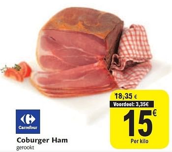 Promoties Coburger ham - Carrefour - Geldig van 02/11/2011 tot 08/11/2011 bij Carrefour