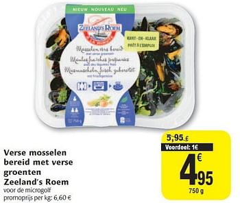 Promoties Verse mosselen bereid met verse groenten zeeland s roem - Zeelands Roem - Geldig van 02/11/2011 tot 08/11/2011 bij Carrefour