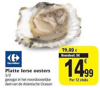 Promoties Platte ierse oesters - Carrefour - Geldig van 02/11/2011 tot 08/11/2011 bij Carrefour