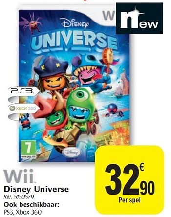 Promoties Disney universe - Nintendo - Geldig van 02/11/2011 tot 12/11/2011 bij Carrefour