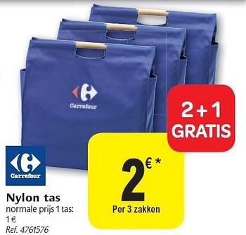 Promoties Nylon tas - Carrefour - Geldig van 02/11/2011 tot 12/11/2011 bij Carrefour