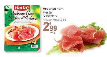 Promoties Ardense ham herta - Herta - Geldig van 02/11/2011 tot 15/11/2011 bij Carrefour