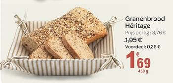 Promoties Granenbrood héritage - Huismerk - Carrefour  - Geldig van 02/11/2011 tot 15/11/2011 bij Carrefour