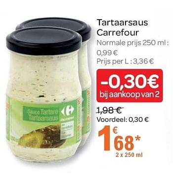 Promotions Tartaarsaus carrefour - Carrefour - Valide de 02/11/2011 à 15/11/2011 chez Carrefour