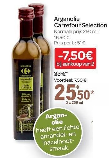 Promotions Arganolie carrefour selection - Carrefour - Valide de 02/11/2011 à 15/11/2011 chez Carrefour