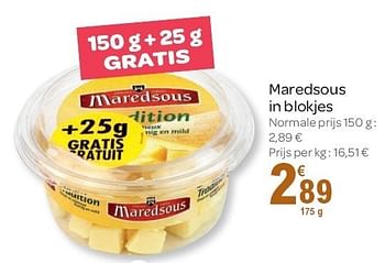 Promoties Maredsous in blokjes - Maredsous - Geldig van 02/11/2011 tot 15/11/2011 bij Carrefour