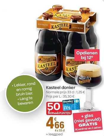 Promoties Kasteel donker - Kasteelbier - Geldig van 02/11/2011 tot 15/11/2011 bij Carrefour