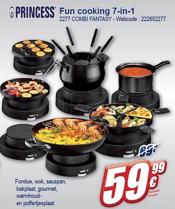 Promoties Fun cooking 7-in-1 2277 combi fantasy - Princess - Geldig van 02/11/2011 tot 15/11/2011 bij Eldi