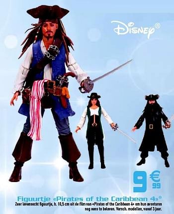 Promoties Figuurtje pirates of the caribbean 4 - Disney - Geldig van 02/11/2011 tot 20/11/2011 bij Gifi
