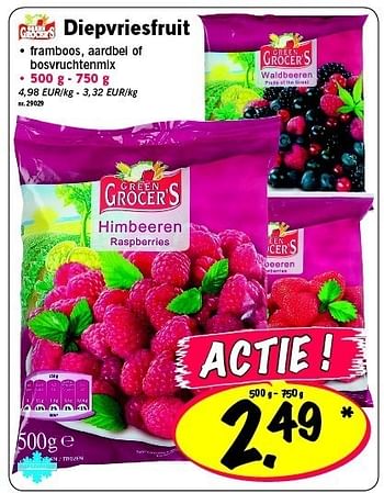 Promoties Diepvriesfruit - Green Grocers - Geldig van 03/11/2011 tot 09/11/2011 bij Lidl