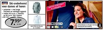 Promoties Ski-onderhemd voor dames of heren - Crivit - Geldig van 07/11/2011 tot 09/11/2011 bij Lidl