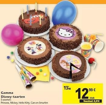 Huismerk Gb Gamma Disney Taarten Promotie Bij Carrefour Market