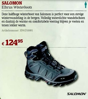 Promotions Elbrus winterboots - Salomon - Valide de 01/12/2011 à 31/12/2011 chez A.S.Adventure