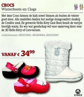 Promoties Winterboots en clogs - Crocs - Geldig van 01/12/2011 tot 31/12/2011 bij A.S.Adventure