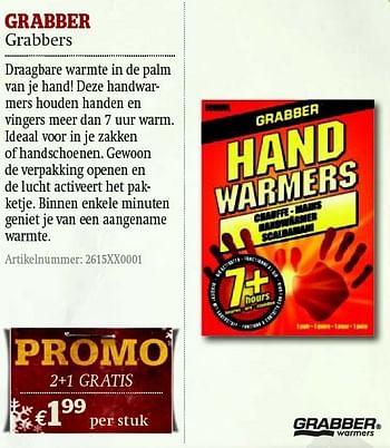 Promoties Grabbers - Grabber - Geldig van 01/12/2011 tot 31/12/2011 bij A.S.Adventure