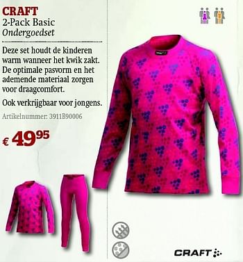 Promoties 2-pack basic ondergoedset - CRAFT - Geldig van 01/12/2011 tot 31/12/2011 bij A.S.Adventure