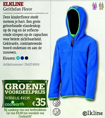 Promoties Geithdas fleece - Elkline - Geldig van 01/12/2011 tot 31/12/2011 bij A.S.Adventure