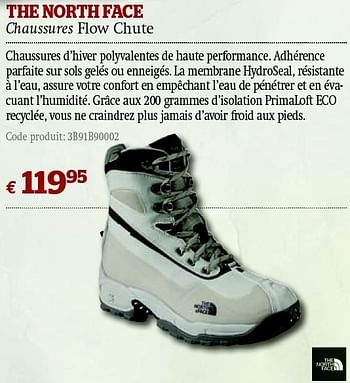 Promoties The north face chaussures flow chute - The North Face - Geldig van 01/12/2011 tot 31/12/2011 bij A.S.Adventure