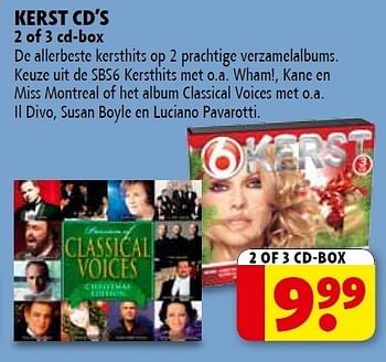 Promoties Kerst cd`s - Huismerk - Kruidvat - Geldig van 06/12/2011 tot 18/12/2011 bij Kruidvat
