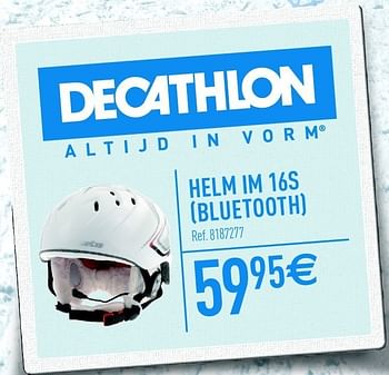 Promoties Helm im 16s (bluetooth) - Huismerk - Decathlon - Geldig van 07/12/2011 tot 24/12/2011 bij Decathlon