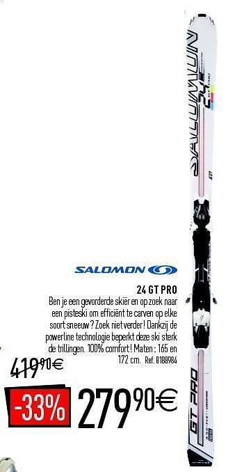 Promoties 24 gt pro - Salomon - Geldig van 07/12/2011 tot 24/12/2011 bij Decathlon
