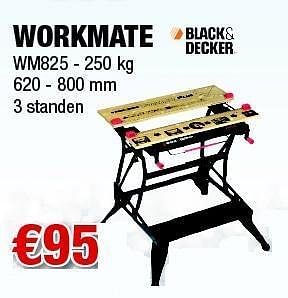 Promoties Workmate wm825 - Black & Decker - Geldig van 08/12/2011 tot 31/12/2011 bij Cevo Market