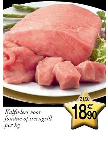 Promoties Kalfsvlees voor fondue of steengrill - Huismerk - Champion - Geldig van 13/12/2011 tot 31/12/2011 bij Champion
