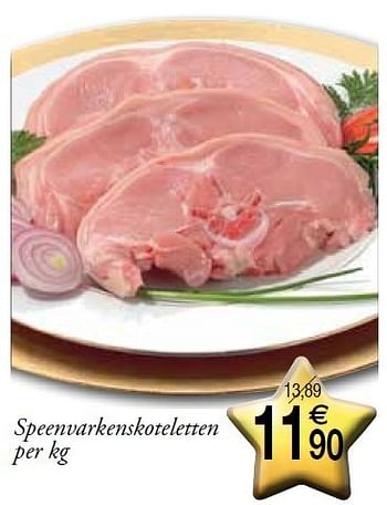 Promoties Speenvarkenskoteletten - Huismerk - Champion - Geldig van 13/12/2011 tot 31/12/2011 bij Champion