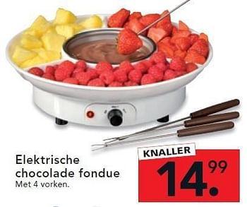 wagon Site lijn Supplement Huismerk - Blokker Elektrische chocolade fondue - Promotie bij Blokker