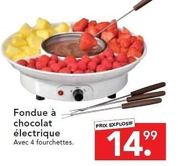 rijm drempel melk Huismerk - Blokker Fondue à chocolat électrique - Promotie bij Blokker