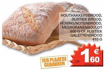 Promoties Houthakkersbrood, rustiek brood - Huismerk - Champion - Geldig van 03/01/2012 tot 15/01/2012 bij Champion