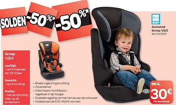 oppervlakkig onenigheid diefstal Tex Baby Autostoel groep 1-2-3 - Promotie bij Carrefour