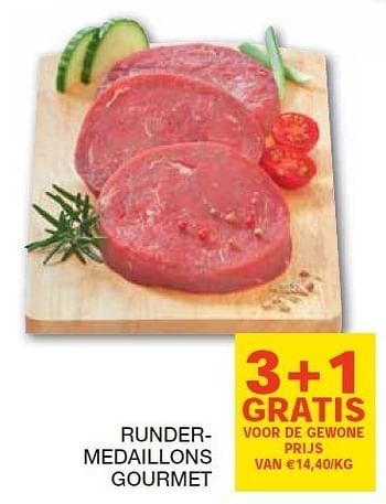 Promoties Rundermedaillons gourmet - Gourmet - Geldig van 17/01/2012 tot 29/01/2012 bij Champion